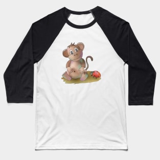 Äffchen Baseball T-Shirt